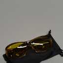 Suoso Night Driving Glasses Fit Over Eyeglasses for Men Women, Polarized Anti Glare Night Vision Glasses HD Yellow Lens