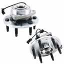 515036 4WD Front Wheel Bearing and Hub Assembly Compatible with 4x4 Chevy Silverado Tahoe Cadillac Escalade Avalanche Suburban Express 1500 GMC Sierra Yukon Savana Wheel Hub Bearing ABS & 6-Lug (2pack)