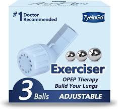 Mucus Clearance and Lung Expansion Device Flutter Valve Mucus Removal Device Lung Exerciser Device for Lung Strengthener Breathing Exercise Device for Lungs (Light Blue)