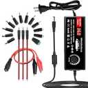 120W Power Supply Adjustable DC 3V ~ 24V Variable Universal Switching AC/DC Adapter Minidodoca AC to DC Converter with LED Voltage Display and 16 Tips, for 3V to 24V Household Electronics - 5000mA Max