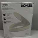 KOHLER 25875-96 Hyten 3" Height, Elevated Soft Close Elongated Toilet Seat, Contoured Seat with Grip-Tight Bumpers, Quick-Attach Hardware, No Slam Toilet Seat, Biscuit
