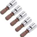 uxcell 5pcs 1/4" Drive x H7 (7mm) Hex Bit Socket, S2 Steel Bits CR-V Sockets 38mm Length Use with Ratchet Wrench, Slide Bar, Extension Rod