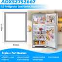 Upgraded ADX52752667 Refrigerator Door Gasket Compatible with LG Refrigerator Door Seal ADX52752638 AP5975050 PS11708163 Kenmore Refrigerator Door Gasket LTCS24223S LTCS24223B LTWS24223S Door Gasket