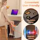 Under Desk Heater, 150W Quiet Foot Warmers for Feet with Detachable Foot Heating Pad, Graphene Radiant Heat Panel with Thermostat & Timer, Portable Energy-Saving for Office Home chochoyah