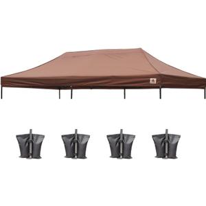 ABCCANOPY Replacement Canopy Top for Pop Up Canopy Tent (10x20, Brown) ABCCANOPY Replacement Canopy Top for Pop Up Canopy Tent (10x20, Brown)