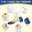 6 in 1 Toddler Slide Climber Playset for Kids Boy Girl 1-3 Indoor Outdoor, Style A
