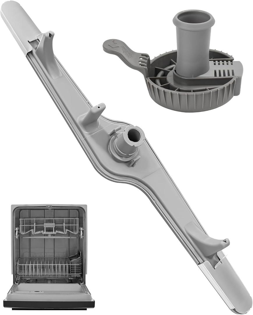 154568002 Dishwasher Lower Spray Arm -Complete with 5304518968 Support & 5304506518 Filter-Compatible with Frigidaire Electrolux Dishwasher Bottom Lower Spray Arm 5304517203 154250901 154414101
