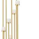 9 Arm Candelabra,Floor Candle Holders Tall Set for Wedding Aisle Decoration, Gold Candelabras for Fireplace, Candle Stand Fit for Flameless or Wax