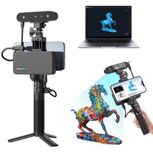 Crealty 3D Scanner Ferret Pro, Up to 60FPS Scanning Speed and 0.1mm Accuracy,Wireless Scanning for Windows Mac iPhone Android