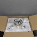 Modern Brushed Nickel 2-Lights Bathroom Vanity Lights, Bathroom Lighting Fixtures Over Mirror with Milk White Globe Glass Shade, Elagant Wall Sconces for Dressing Table Bedroom Living Room