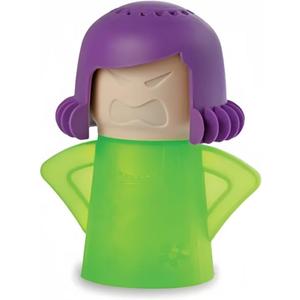 HORNO Angry Mama Microwave Oven Steam Cleaner and Disinfects With Vinegar and Water for Kitchens (Green)