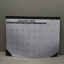 2025-2026 Desk Calendar - Desk Calendar 2025-2026, 22"x17" Desktop Calendar, Jan. 2025 - Jun. 2026, Corner Protectors, Large Ruled Blocks