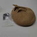 Wall Hanging Baskets for Organizing - 3 Pack Hanging Fruit Basket with 6 Pcs Strong Hooks, Handwoven Onion Storage Teardrop Home Onion Basket for Fruits Vegetable Potato Kitchen Storage(Light Linen)