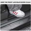 8PCS Door Sill Protector for Tesla Model Y Juniper Door Entry Guard Anti-Kick Full Protect Door Entry Cover for 2025-2026 New Model Y Juniper Interior Accessories(Carbon Fiber Pattern)