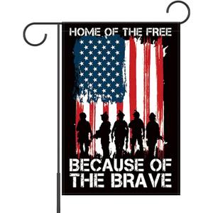 Memorial Day Patriotic Garden Flag 12x18 Inch Double Sided, USA flag 4th of July Independence Day Yard Outdoor Decoration, Fourth of July Deals