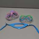Freela 2 Pack Kids Swim Goggles Mask for Boys Girls 3-14, Tempered Glass Lens 180 HD View with Nose Cover for Pool Beach