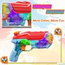 4 Pack Water Gun for Kids Adults, Watercolor Squirt Gun with Trigger, Long Range Water Pistol, Super Water Blaster Soaker Gun for Summer Outdoor Pool/Beach/Yard/Party Play
