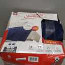 Sunbeam Royal Luxe Microplush Heated Electric Blanket Queen Size, 90" x 84", 12 Heat Settings, 12-Hour Selectable Auto Shut-Off, Fast Heating, Machine Washable, Warm and Cozy, Orion Blue