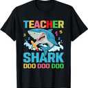 Teacher Shark T-Shirt (Small, Black)