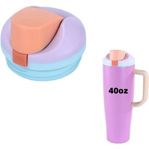 Replacement Lid Compatible with Owala Freesip Sway 40oz Tumbler, Leakproof Water Bottle Tumbler Lid Accessory Compatible for Owala 40OZ, BPA-Free