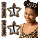2 x Teenitor 4Pcs Hair Clips Star Hair Clips, Hair Accessories, Snap Hair Clips For Women Girls