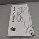 Elevated Dog Bowls for Small Dogs, 3” High Raised Dog Bowl Stand with Dual 5” Stainless Steel Bowls Non-Slip Pet Feeder for Puppy and Cats, Dishwasher Safe, Black