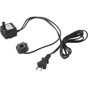 Fountain Pump Submersible 2W Ultra Quiet Mini Fountain Pump with LED Light for Aquarium, Pond, Fish , Hydroponics, Backyard (US Standard 110V)