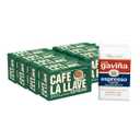Café La Llave Espresso Ground Coffee, Dark Roast, 10 OZ, Pack of 8 (EXP 09/29/26)