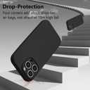 for iPhone 14 Pro Case Silicone,with [Full Camera Protection][Soft Anti-Scratch Microfiber Lining],Liquid Silicone Ultra Slim Shockproof Phone Case for Men Women Girls-Black