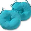 Greendale Home Fashions Arctic Outdoor 15-inch Bistro Seat Cushion, Set of 2