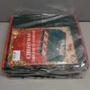 MODFUNS Christmas Ornament Storage Box 128 Ornaments Green Christmas Ornament Storage Containers with Adjustable Dividers 600D Oxford Fabric Xmas Storage Box with Zippers and Outter Pocket