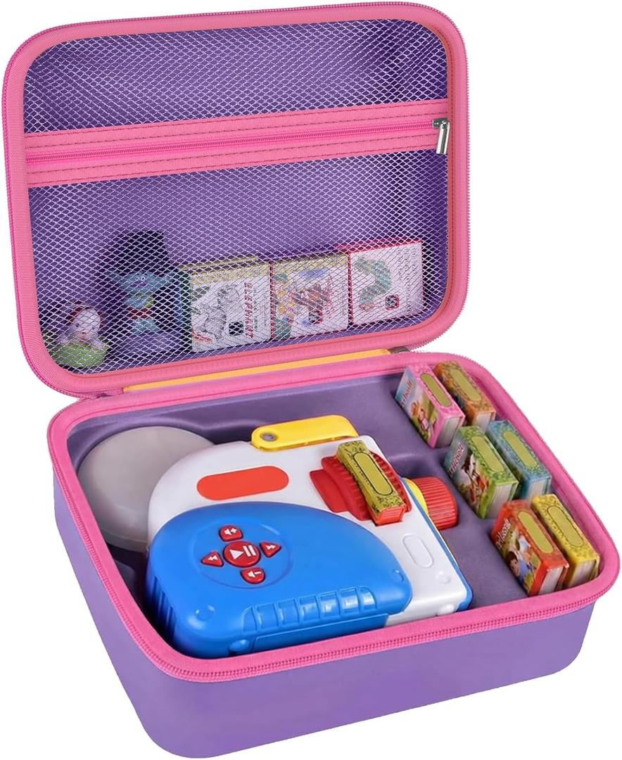 Case Compatible with Little Tikes for Story Dream Machine Books Starter Set, Toys Protective Container for Little Tikes for Storytime Audio Play Real for Character Collection (Box Only), Purple