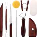 Pottery Tools Kit, Clay Tools Set, Ceramic Tool Kit, Pottery Tools and Supplies with Clay Cutting, Modeling, Trimming Tools for Smoothing, Cleaning, Carving