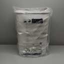 11.9 Gallon / 45 Liter StepOn Plastic Trash Can, Plastic Wastebasket Garbage Bin for Kitchen,Home, Bedroom, Bathroom,Office & Slim Space-Saving, White