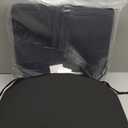 downluxe Outdoor Chair Cushions Set of 4 for Patio Furniture, Water-Resistant Patio Chair Cushions with Ties, High Density Foam Outdoor Seat Cushion, 17" X 16" X 2", Black