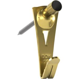 OOK 50615 Professional Picture Hangers, Art Hangers, Padded, Brass, Reusable Picture Hooks, 20lb (15 set)