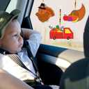 Winlyn 24 Sets Thanksgiving Suncatchers Ornaments Decorations DIY Window Paint Art Suncatchers Craft Kits Turkey Pumpkin Sun Catchers for Kids Classroom Activity Autumn Harvest Party Art Project