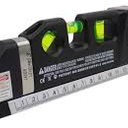 Fixit Laser Level Gauge Horizontal and Vertical Measure Aligner 8ft Standard Metric Rulers Multi-Purpose Laser Levels