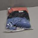 Huukeay 3 Pack Women's Thermal Long Sleeve Shirts Fleece Lined Square Neck Fitted Warm Winter Tops Base Layer Underwear (Medium, Black, Grapefruit Red, Haze Blue)