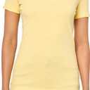Eddie Bauer Womens Women's Petite Short Sleeve Favorite Vneck Tee (Large, Yellow)