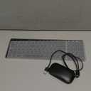 seenda Bluetooth Keyboard and Mouse Combo for Mac, SKM64-2 Rechargeable Slim Wireless Keyboard Mouse Compact, 3 Multi-Device Connection, Compatible for Mac, MacBook Pro/Air, iPad, iPhone, Black Gray