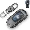 saxsion for Benz CLS CLA CLK AMG CLK GLC GLE GLS SLK ML SL SLK A B C E R S G Smart Remote Key Case Shell (Classic Blackfor Benz-B)