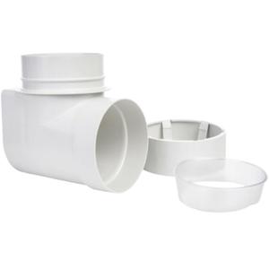 DIY Dryer Vent Connector Kit  Space Saving, Toolless Design with Airtight Seal  STV90 by Ziggurat Products