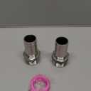 2PCS Stainless Steel 1-1/4" to 1-1/4" NPT Male Threaded Hose Barb Fittings, 1-1/4in to 1-1/4in NPT Hose Barb Connectors for Water Air Gas Pipes