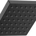 Delta Faucet Modern 5-inch Single-Spray Shower Head, Black Square Shower Head, High Pressure Shower Head, 1.75 GPM Flow Rate, Matte Black RP101846BL