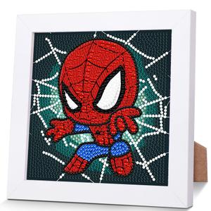 3 x KOJEFCV Cartoon Diamond Art Painting Kits for Kids with Frame Ages 4-8-12