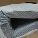 Dourxi Crib Mattress, Dual Sided Comfort Memory Foam Toddler Bed Mattress, Triple-Layer Breathable Premium Baby Mattress for Infant and Toddler w/Removable Outer Cover - White&Grey