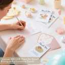 C2U Baby Shower Thank You Cards for Girl - 48 Pack with Envelopes & Gold Stickers,Baby Shower Greeting Cards Bulk for Newborn Party