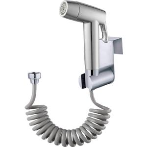 Handheld Bidet Sprayer Toilet Bathroom with Spring Hose Wall Bracket Set, Closes tool, Squatting Pan, Water Flower, Floor Cleaning Cloth Diaper for Bathroom Hygiene