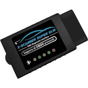 Obd2 Scanner Bluetooth ELM327 with PIC18F25K80 Original Chip,Obdii Diagnostic Tool,Car Code Reader Bluetooth Compatible for 1996+ Vehicles,Work with Android,Windows and Symbian System